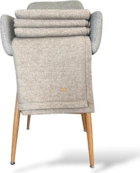 Zayas Chic House 100% Yak Wool Oversized Throw Blanket Natural, Organic, Breathable & Luxuriously Warm Home Textile Made in Mongolia