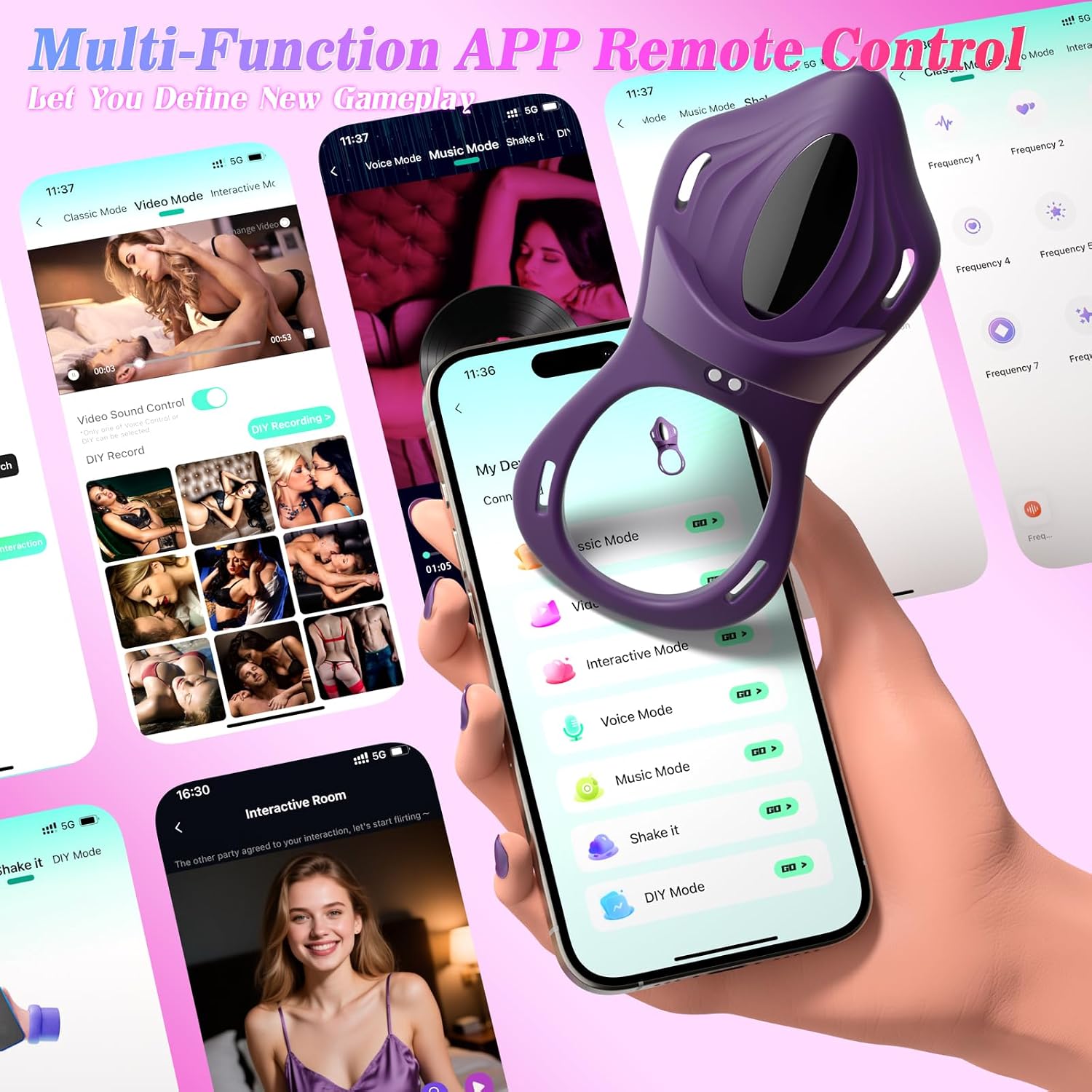 Couples Sex Toys Vibrator - 2 In 1 Finger Wearable Remote Control Vibrators with 9 Vibrations, Adult Toys Vibrating Panties Women Sex Toy Clit Testicle Stimulator, Adult Sex Toys & Games BDSM Vibrater