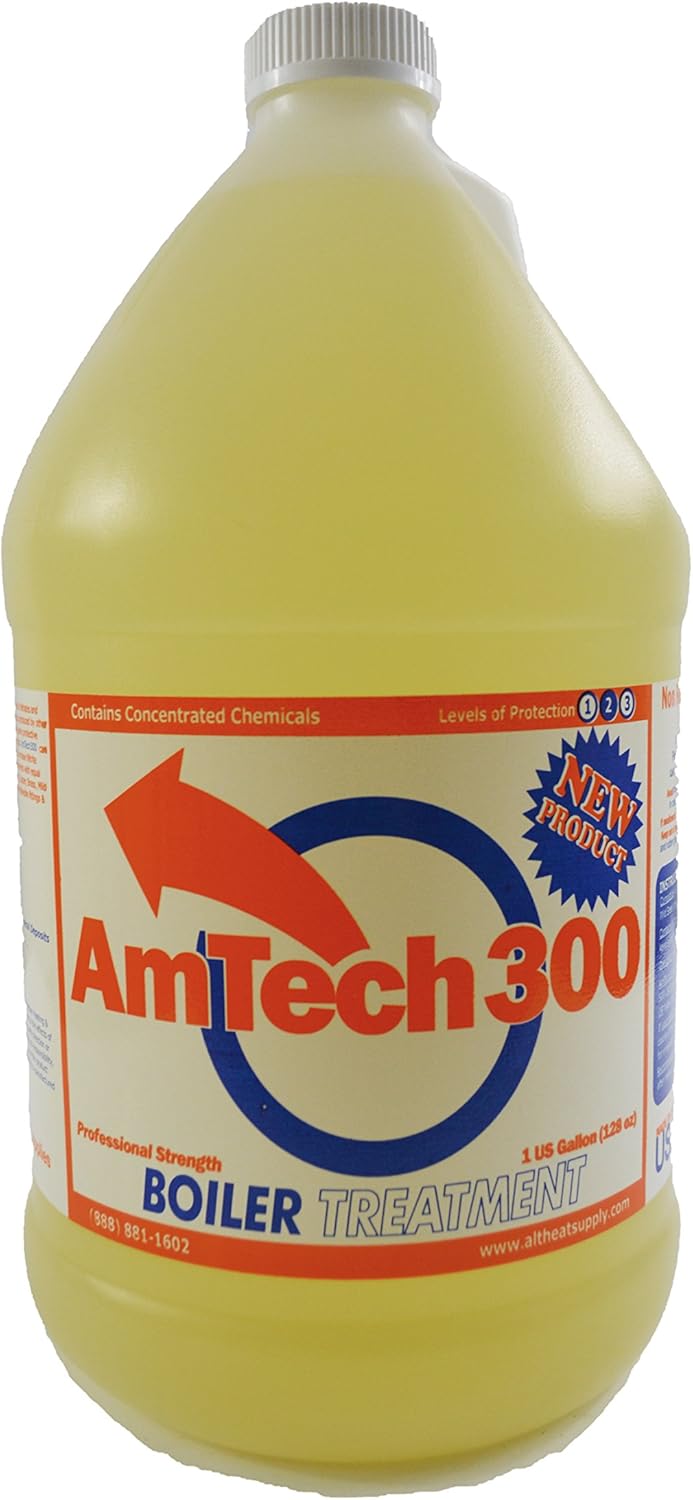 AmTech300 Professional Strength Boiler Treatment for Outdoor Wood Boilers - Rust Corrosion Scale Protection