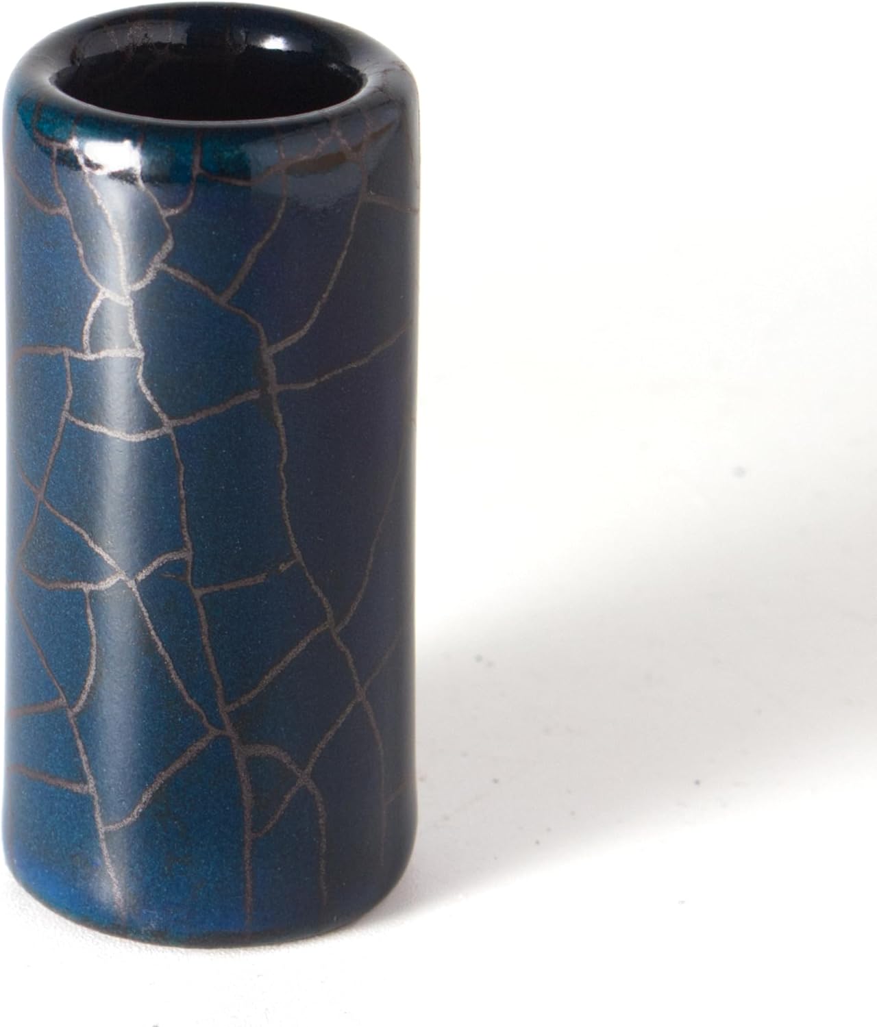 Handmade Ceramic Guitar Slide – Warm Tone, Smooth Feel – Artisan Finish – Made in Small Batches – Midnight (Small)