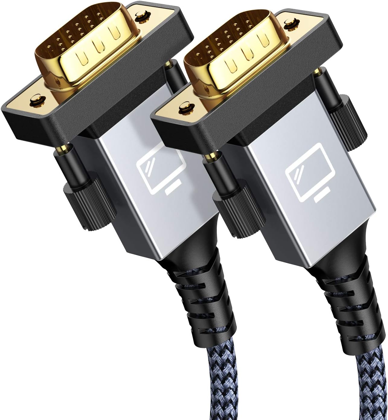 Capshi VGA Cable,VGA to VGA Cable with15 pin VGA Port Support 1080P Full HD Compatible for Computer,for Projector,for Monitor and More VGA Devices