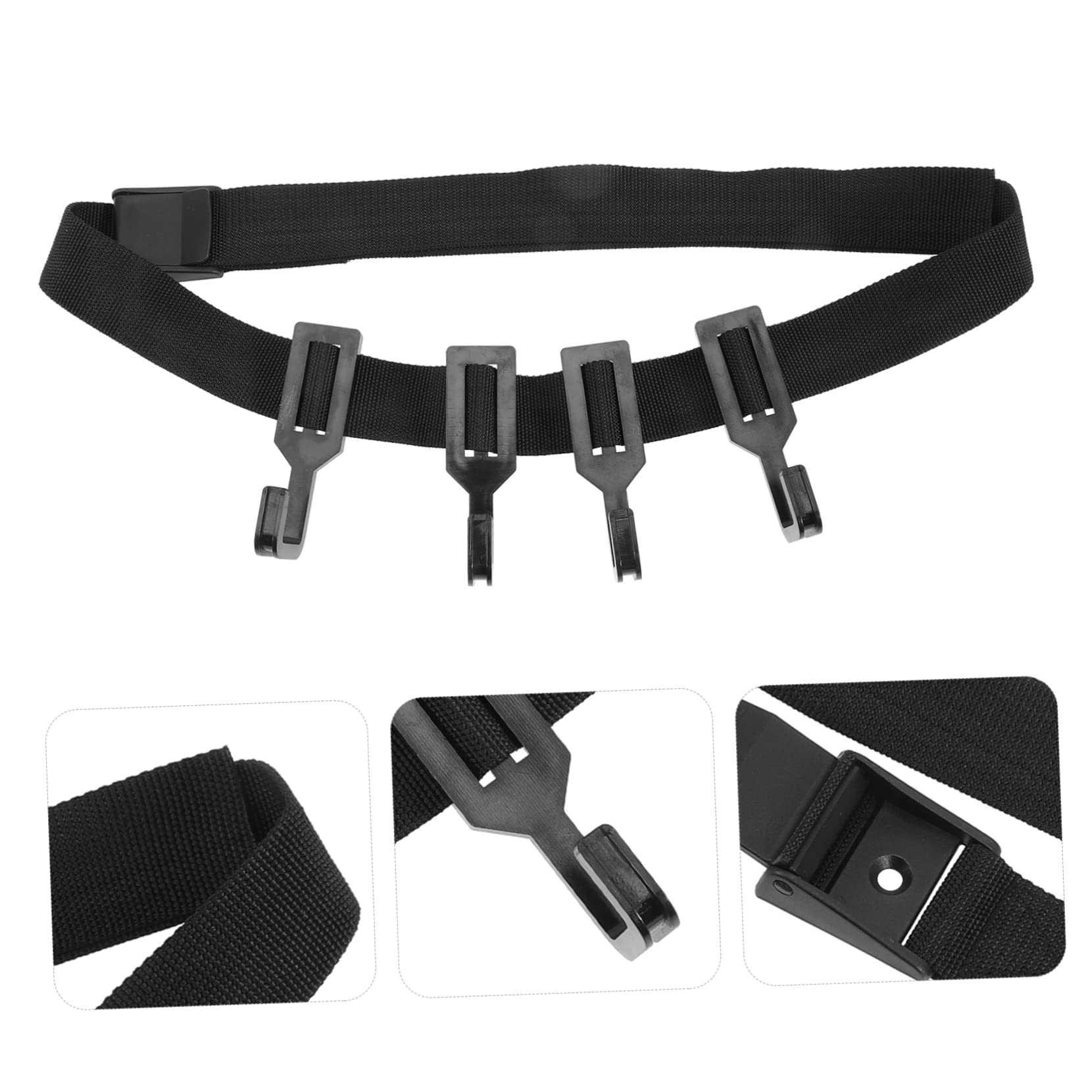 VICASKY 1 Set Outdoor Tree Stand Strap Hooks Durable Hunting Tree Hangers for and Support Includes Strap and Hooks for Camping and