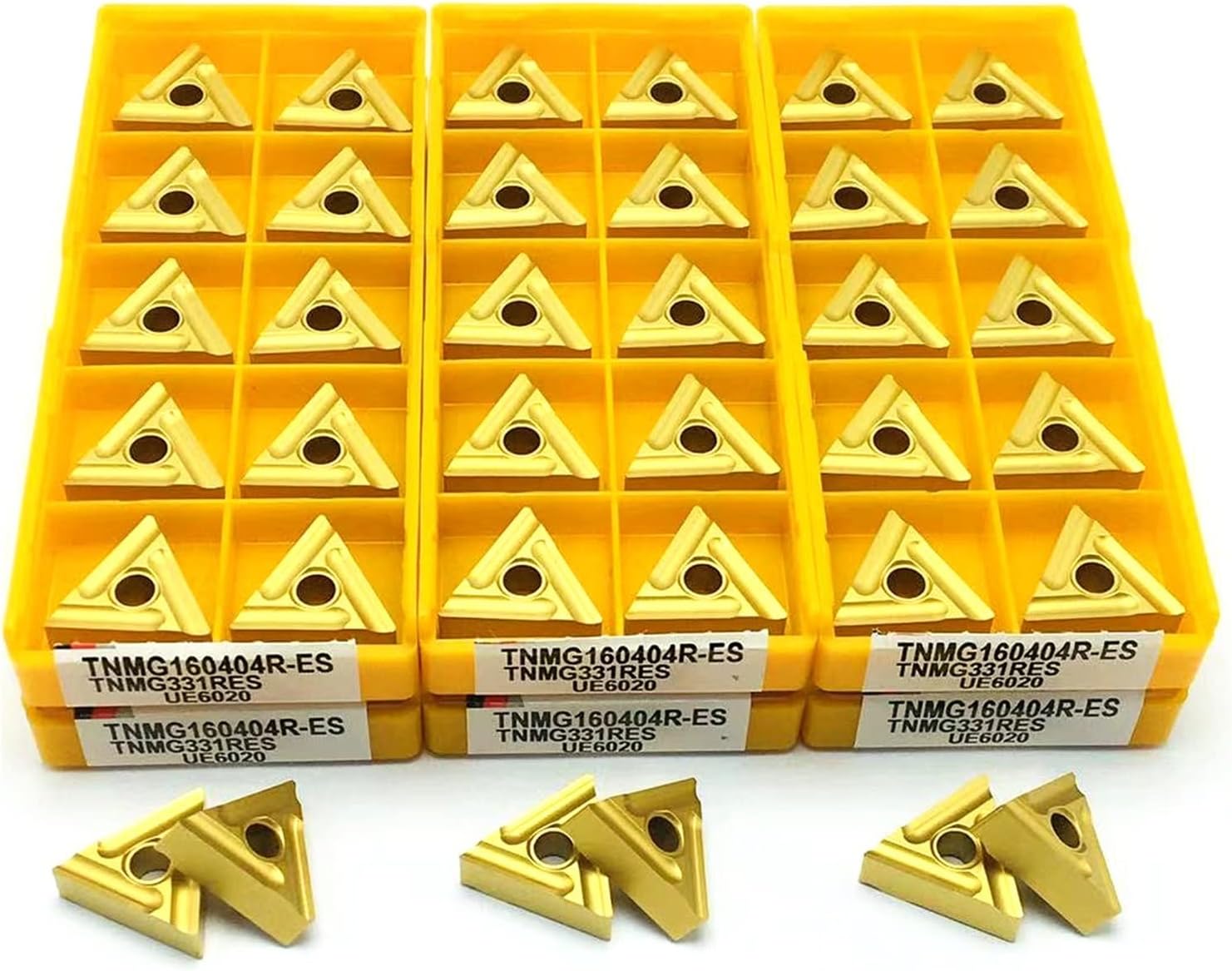 Carbide Milling Cutter 10PCS Turning Insert TNMG160404R ES UE6020 Cemented Carbide Insert Cylindrical Turning Tool CNC Turning Tool TNMG 160404R Metal Tool