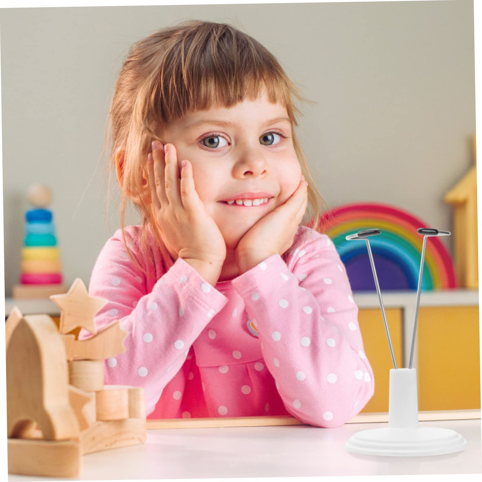 GLSTOY 2sets 15cm Doll Stand Portable Fashion Doll Storage Rack Sturdy PVC Toy Model Bracket for Home Store Display (Black) 6pcs*2