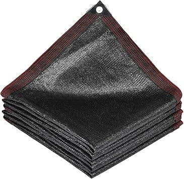 Shade Cloths for Plants 13x30ft, Sun Shade Mesh Fabric, Sun Shade Cloth with Grommets, Sunblock Shade Cloth Net Black Uv Resistant, Garden Shade, for Plants Greenhouse