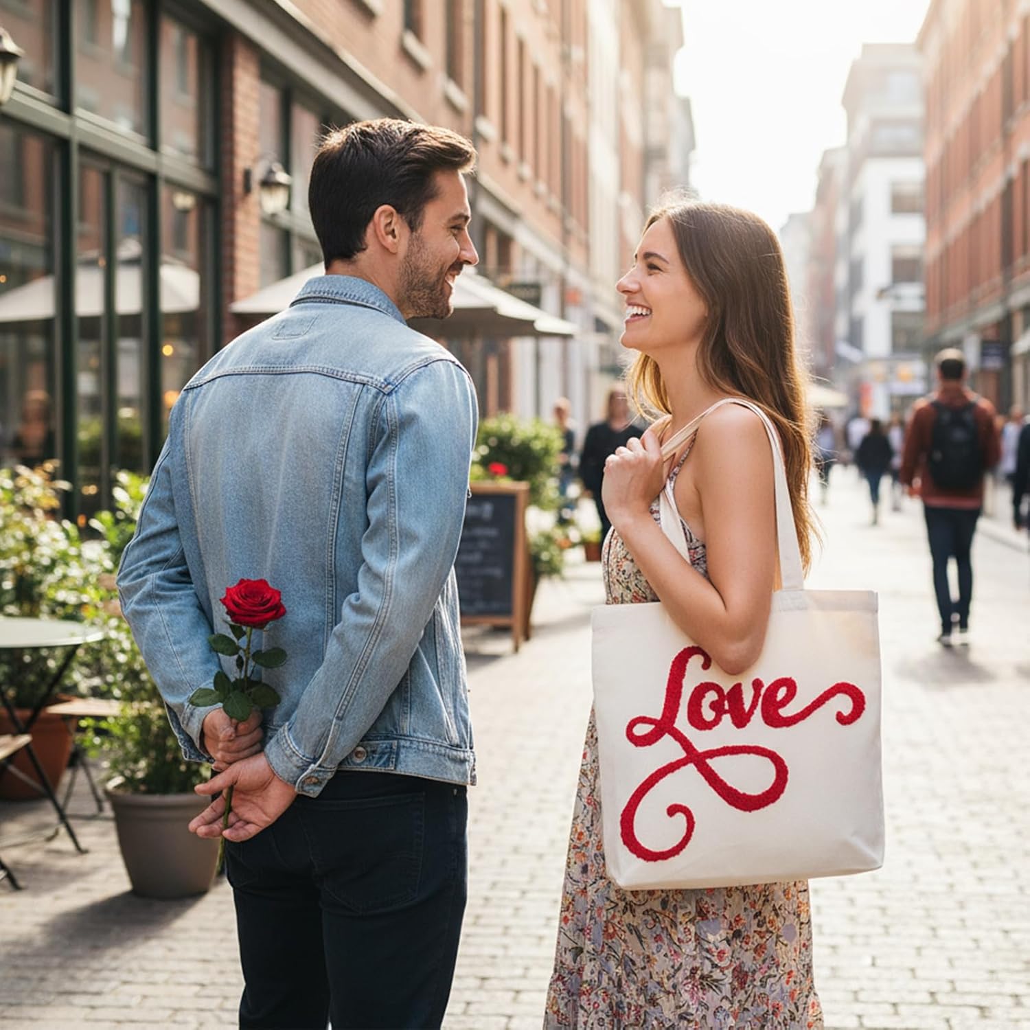 トートバッグ ショルダーバッグ キャンバストート[品番：TY000006257]｜teddyshop（テディーショップ）のレディース ファッション通販｜SHOPLIST（ショップリスト） Sadnyy 刺繍キャンバストートバッグ 女性用 トートバッグ 再利用可能 コットンキャンバスバッグ ハンドル付き ショッピング/食