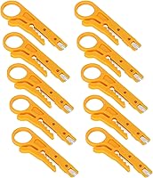 Vista 1 de Mini pelacables, 10 unidades de pelacables de red, para cables de líneas de datos CAT‑5, CAT‑5e y CAT‑6 con un diámetro de 0.197-0.244 in