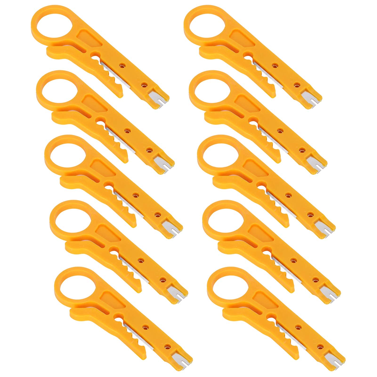 Lot de 10 mini pinces à dénuder réseau pour câbles CAT-5 CAT-5e CAT-6 5-6.2mm