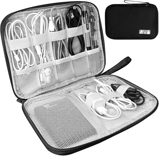 Saiyam Electronics Accessories Organizer Cable Pouch Bag Travel Cable Accessories Bag Travel Cord Organizer Case for Cord,...