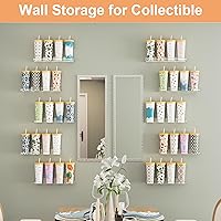 Vista 7 de upsimples Paquete de 16 estantes acrílicos para almacenamiento de pared, estantes flotantes de 15 pulgadas para niños, organizador de estante