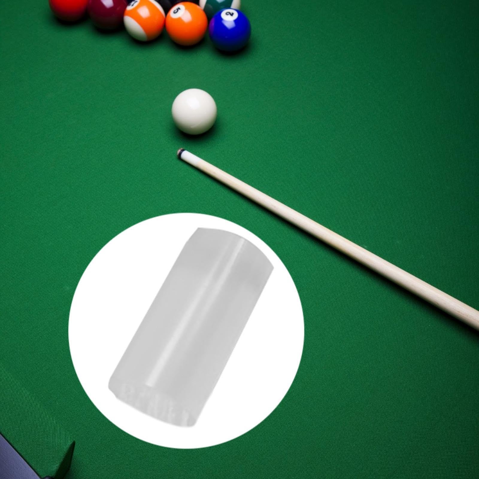 rockible Acrylic Pool Cue Ferrule Snooker Pool Lightweight Professional Replaces Pool Stick Tip, Transparent