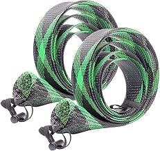 SF Casting/Spinning Fishing Rod Socks Braided Mesh Rod Sleeve Cover Protector Pole Gloves 7-1/4ft -8ft - coolthings.us