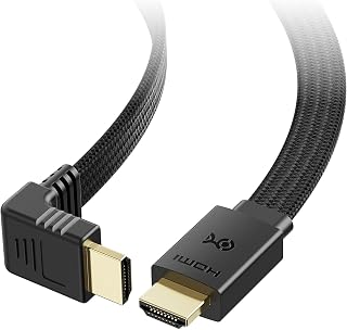 Cable Matters 48Gbps HDMI-Flachkabel, 90 Grad, HDR, 1,8m