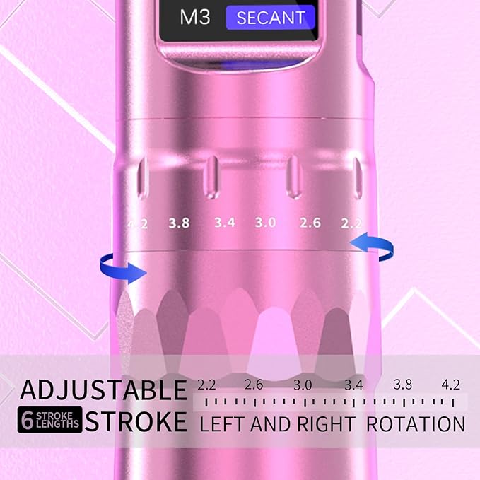 Kit Máquina Rotativa Tatuaje Pen Ajustable 6 Golpes con Fuen miniatura 2