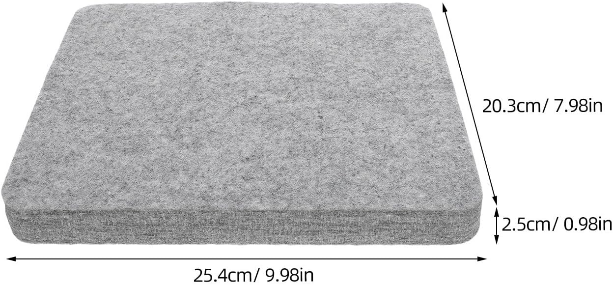 CORHAD Needle Felting Pad: DIY Needled Felt Cushion Mat - 10x8x1in Wool Block Base for Art Crafting Knitting Crochet DIY Wool Felt Projects Dark Grey