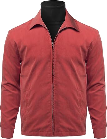 Men's Solid Classic Golf Long Sleeves Zipper Closure Thin Layer Jacket