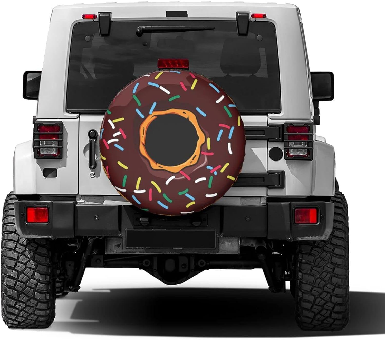 Donut Spare Tire Cover Dust-Proof Wheel Tire Cover Fit Trailer, RV, SUV and Many Vehicle 15 Inch image 2