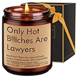 LEADO Candle, Lawyer Gifts for Women, Men - Law School Gifts, Law Student Essentials - Funny Graduation, Bar Exam, Congrats Grad, Valentines, Birthday Present for Attorney, Future Lawyer, New Graduate