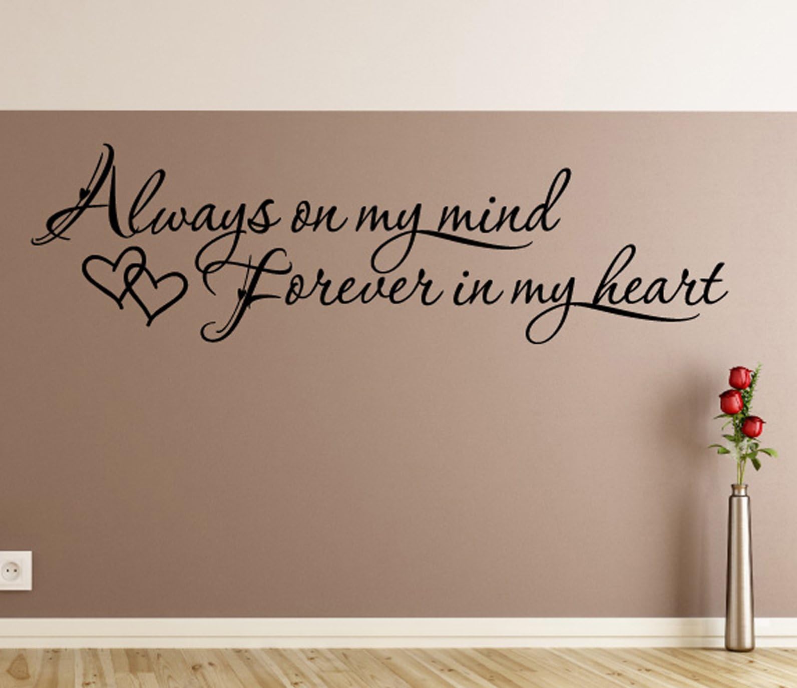 Always On My Mind Forever In My Heart übersetzung Deutsch Amazon.com: Always on My Mind Forever in My Heart Wall Decals Stickers