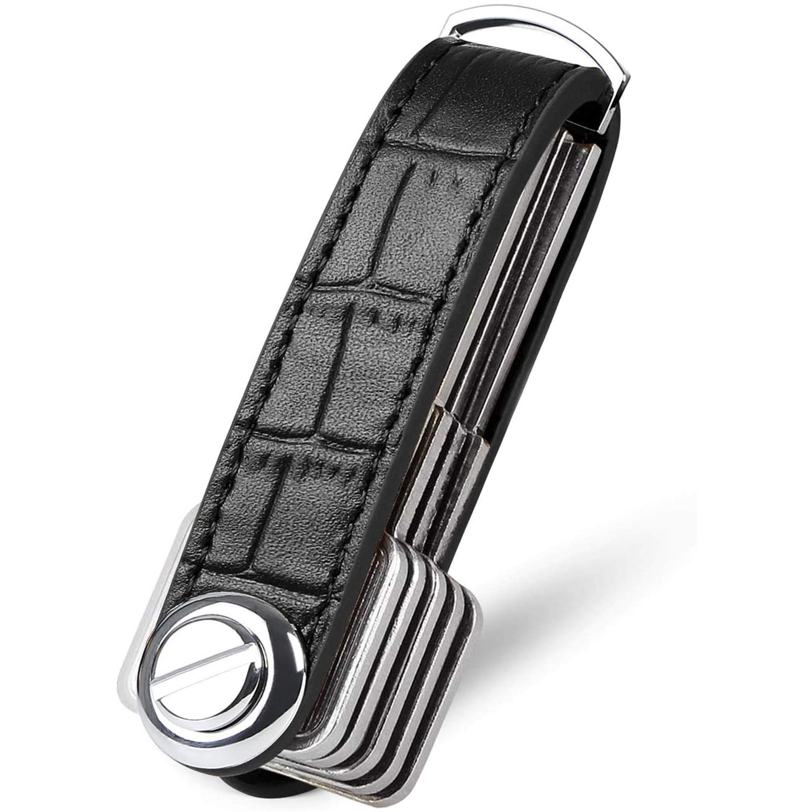 flintronic Key Organizer | Schlüsselanhänger Echtes Leder | Pocket Smart Key Holder mit Stilvoller,Funktionaler und Praktischer Geschenkbox (für 7-9 Mehrfachschlüssel)