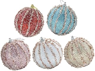 ABOOFAN 5 Peças Adereços De Festa Pendurados Enfeite De Árvore De Natal Enfeites Pendurados Decoração De Bolas De Natal Decorações Penduradas Decorações De Natal Pingente De Árvore De