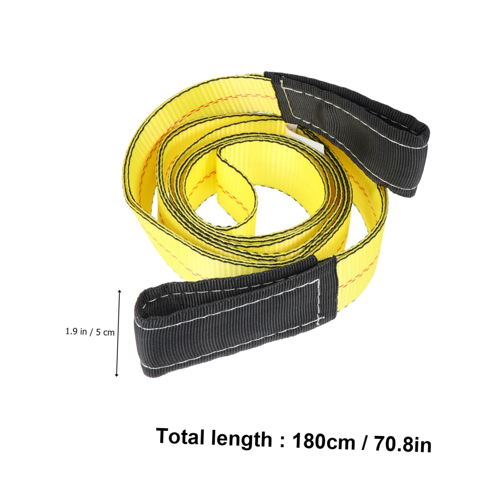 Zerodeko Cinghia Di Sollevamento Piatta Allargata 5cm x 1,8m in Fibra Di Poliestere Set 2 Pezzi Doppia Fibbia Per Sollevamento Impieghi Gravosi Uso Edilizia e Trasporto Mobili