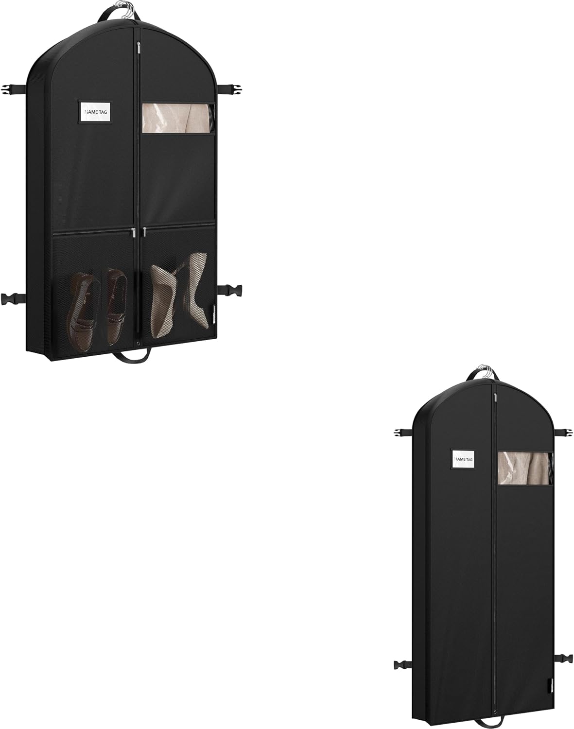 Simple Houseware 43'' & 60'' Travel Garment Bag for Suits, Dresses, Coats, Heavy Duty 300D Polyester