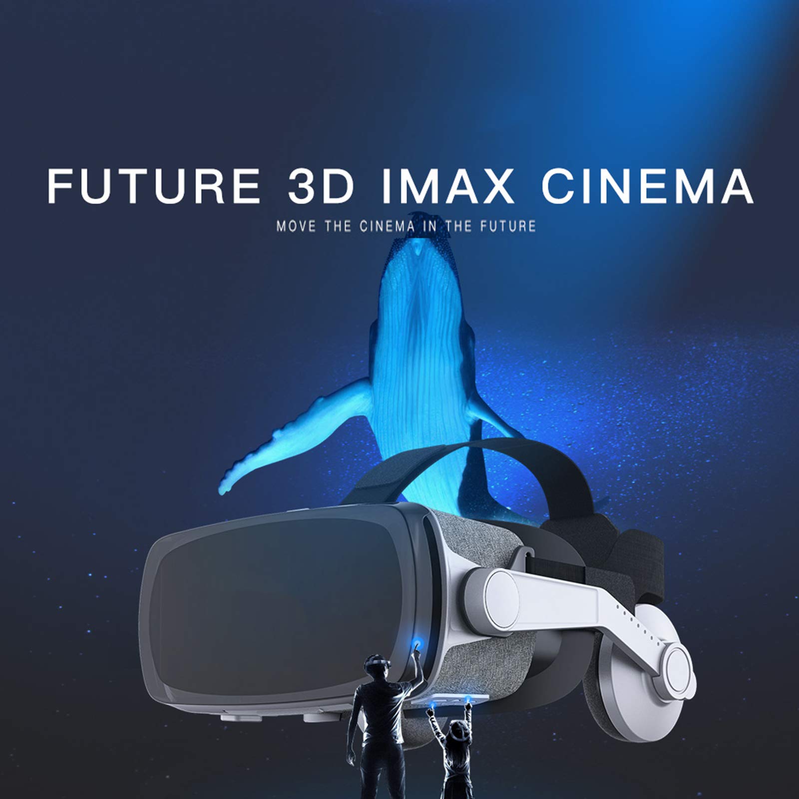 VR Okulary 3D, VR Virtual Reality Heads, Smartphone VR Słuchawki do gier i filmów Kompatybilne z iPhone i innymi smartfonami z systemem Android 4.7 do 6.0