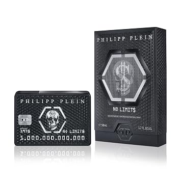 Philipp Plein Eau de Parfum No Limits 50 ml Parfum Homme Notes Orientales et Boisees Un Tatouage Olfactif Indelebile et Sensuel Boise Oriental Flacon en Verre Laque Noir