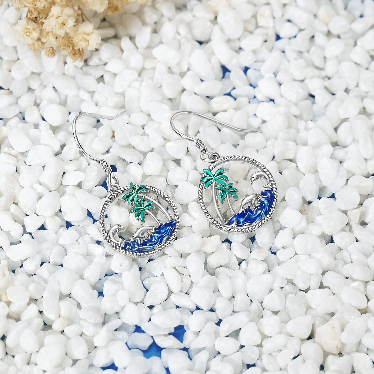 PROESS 925 Sterling Silver Dangle Drop Earrings for Women Girls Animal/Ocean/Goddess/Graduation Earrings Graduation Gifts