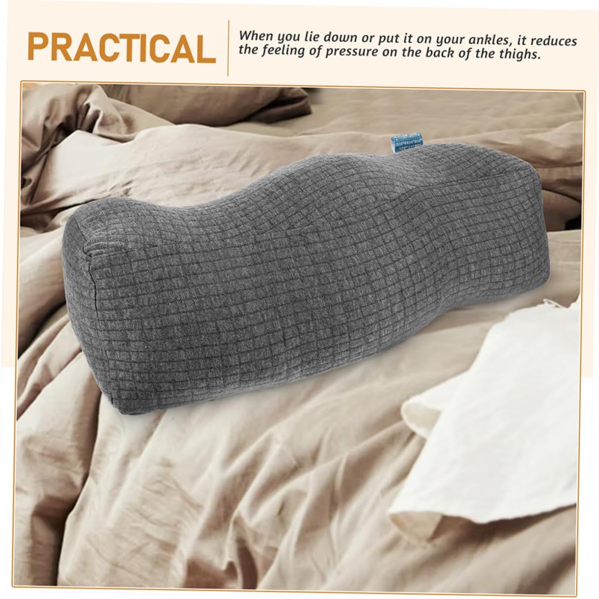 ULTECHNOVO Leg Elevation Pillow Comfortable Footrest Cushion for Sleeping and Post Operation Support Ergonomic Foot Rest Pillow with Elastic PP Cotton Filling for Office Home Pregnancy and