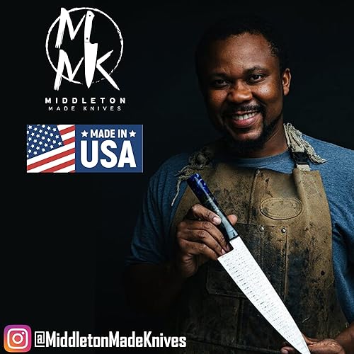 Miniatura 9 de Middleton Made Knives Echo 4 Cuchillo de pelar  Cuchillo de pelar de 4 pulgadas  Cuchillos de emparejamiento profesionales hechos a mano  Cuchillo