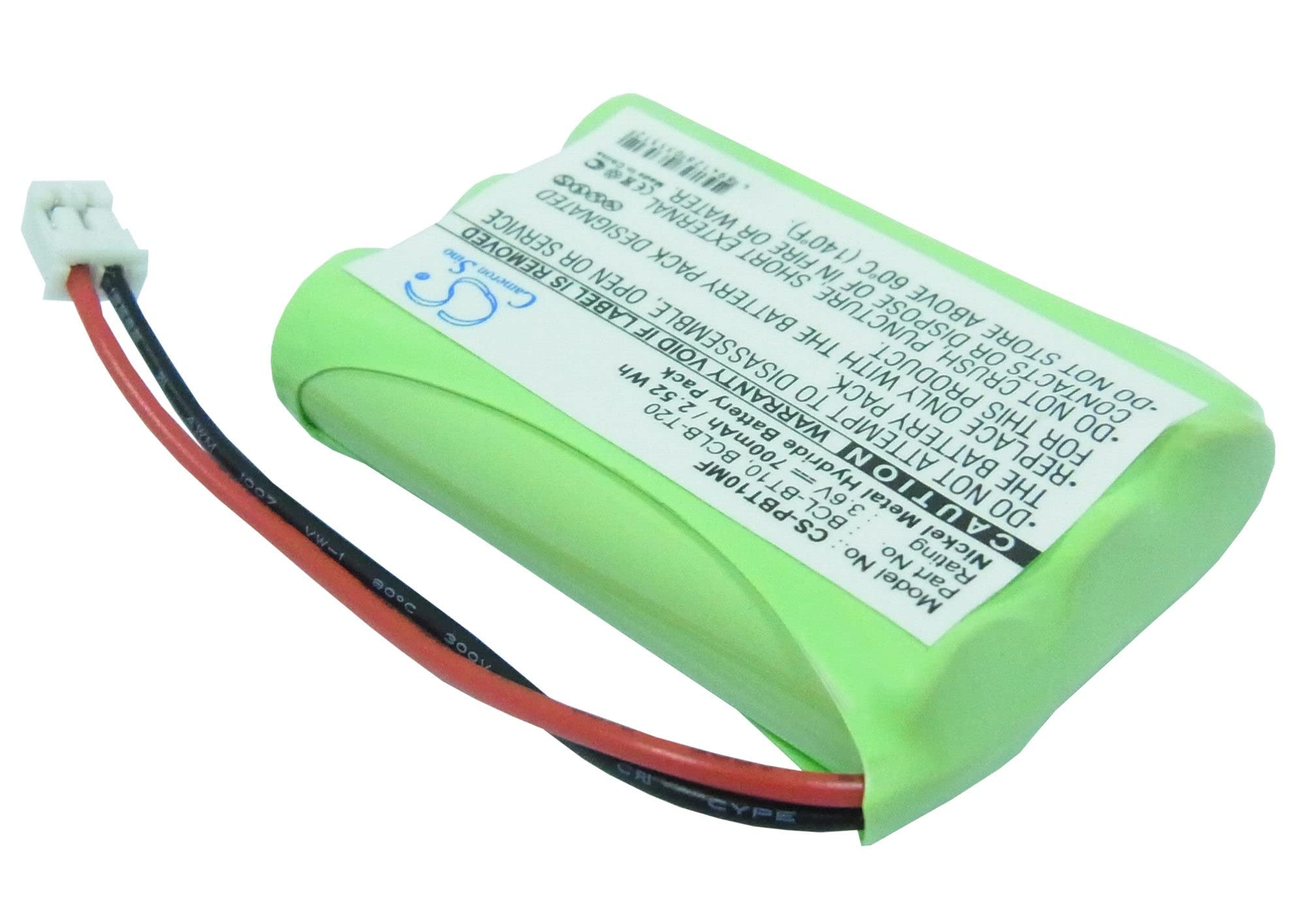 VINTRONS 700mAh BCL-BT10 Battery Brother FAX-1960C, IntelliFax-1960c, IntelliFax-2580c