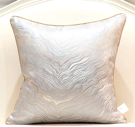 silver gray throw pillows