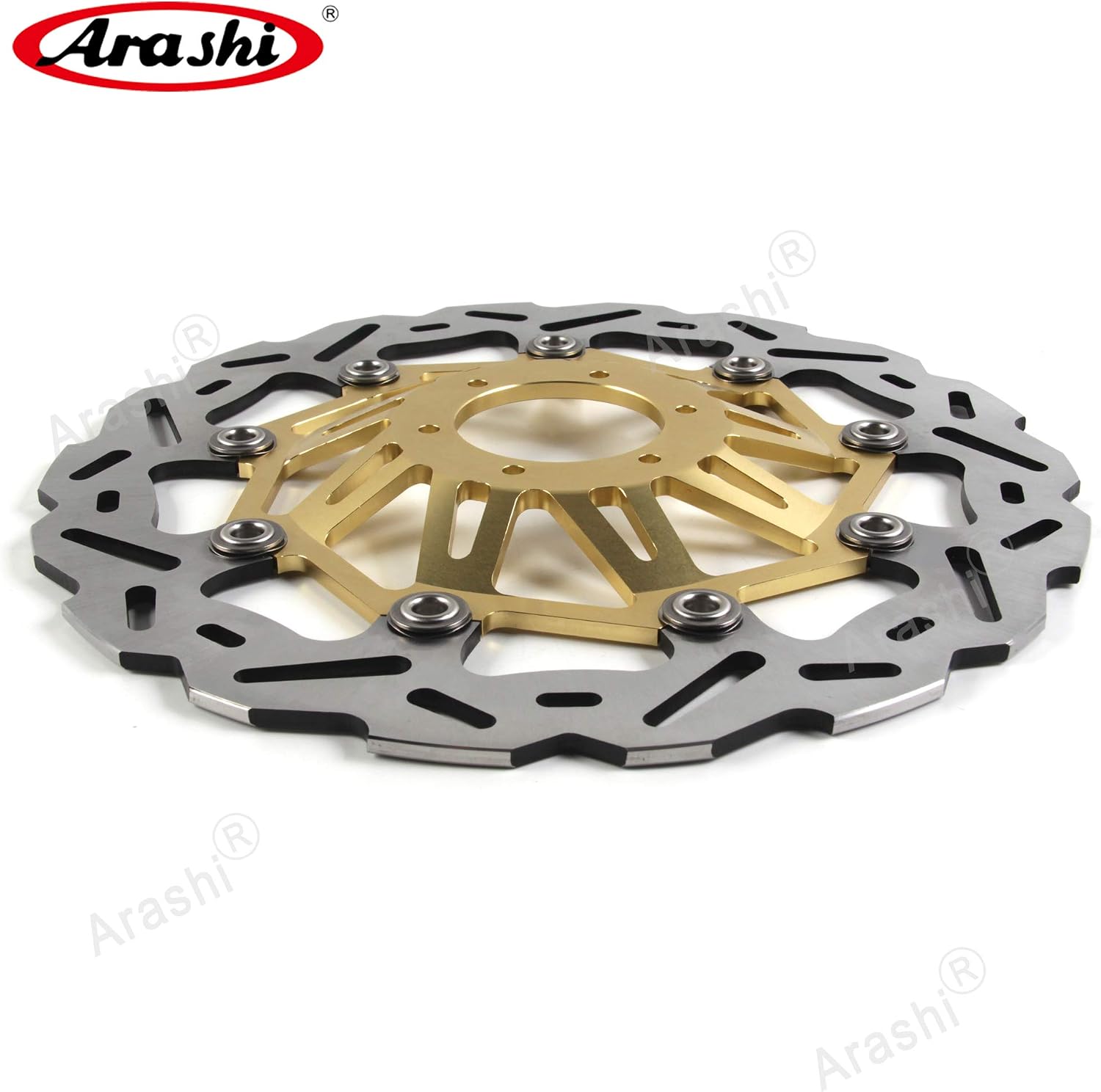Arashi Front Brake Discs Rotors for Honda CRF1000L AFRICA TWIN ABS 2016-2019, CRF1100L AFRICA TWIN ABS 2020-2021(Non Sport Version), Gold