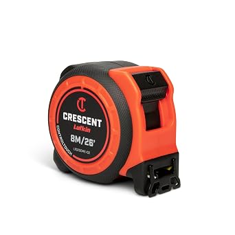 Crescent Lufkin 1-3/16 x 8m/26 Command Control Series Yellow Clad Tape Measure - L1025CME-02