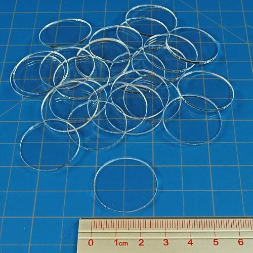 Snapklik.com : LITKO Clear Round Miniature Bases 1.5mm Thick Circular ...