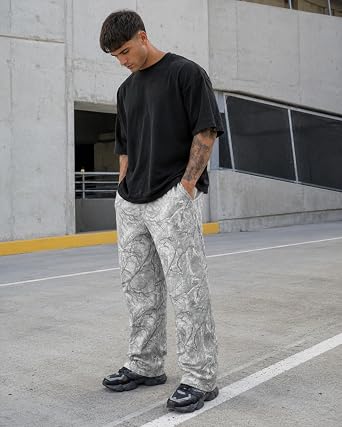 Men's Camo Sweatpants Loose Fit Quick-Dry Joggers with Pockets