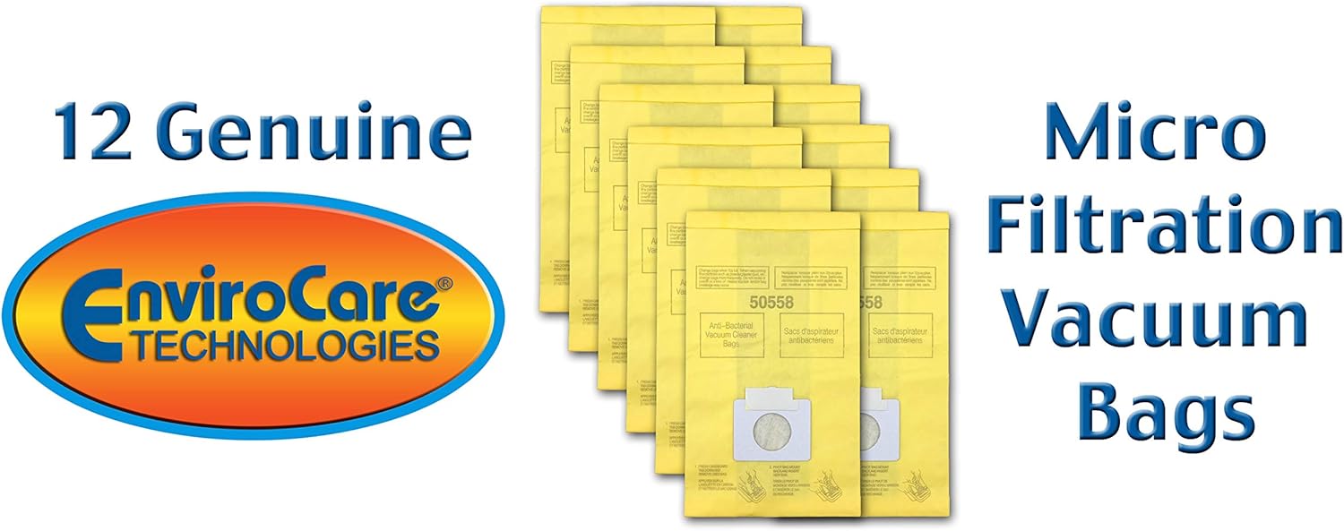 EnviroCare Replacement Micro Filtration Vacuum Bags for Kenmore Canister Q 50555, 50558, 50557 and Panasonic Type C-5 36 Pack, 36 Count : Home & Kitchen