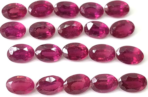 Luster Ruby Oval Shape Cut Faceted Loose Gemstone Size 4x3 mm, 5x3 mm, 5x4 mm, 6x4 mm, 7x5 mm, 8x6 mm, 9x7 mm, 10x8 mm, 11x9 mm & 12x10 mm AAA Quality All Matching Ruby Best For Making Beautiful Jewelry, Price For 1 Piece