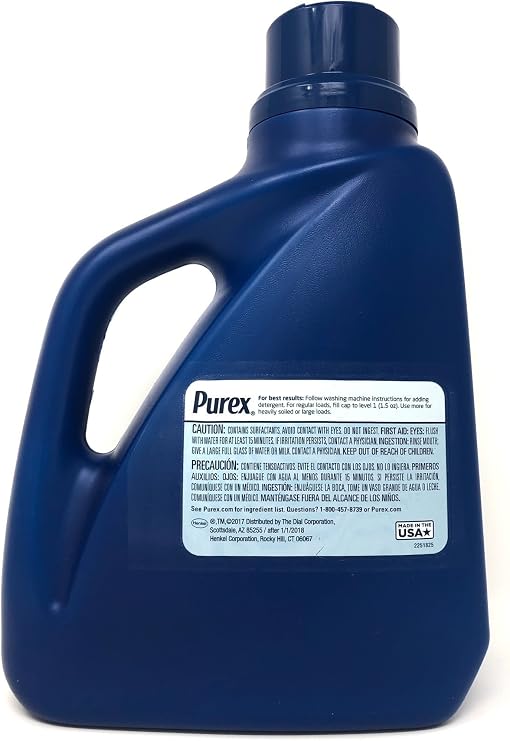 Purex Liquid Laundry Detergent with Crystals Fragrance, Fresh Spring Waters, 75 oz, 50 Loads (Pack of 2)