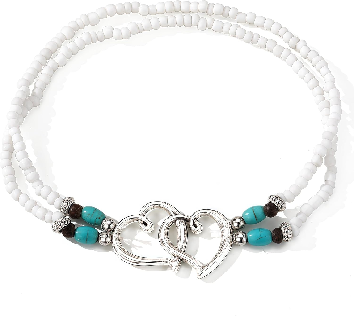 Shell ankle bracelet set gold plated Boho bead adjustable anklet