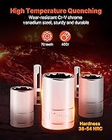 Vista 2 de VEVOR Mechanics Tool Set and Socket Set, 450 Pcs, 1/4, 3/8 and 1/2 inch Drive Deep and Standard Sockets, SAE Metric Mechanic Tool Kit with Bits