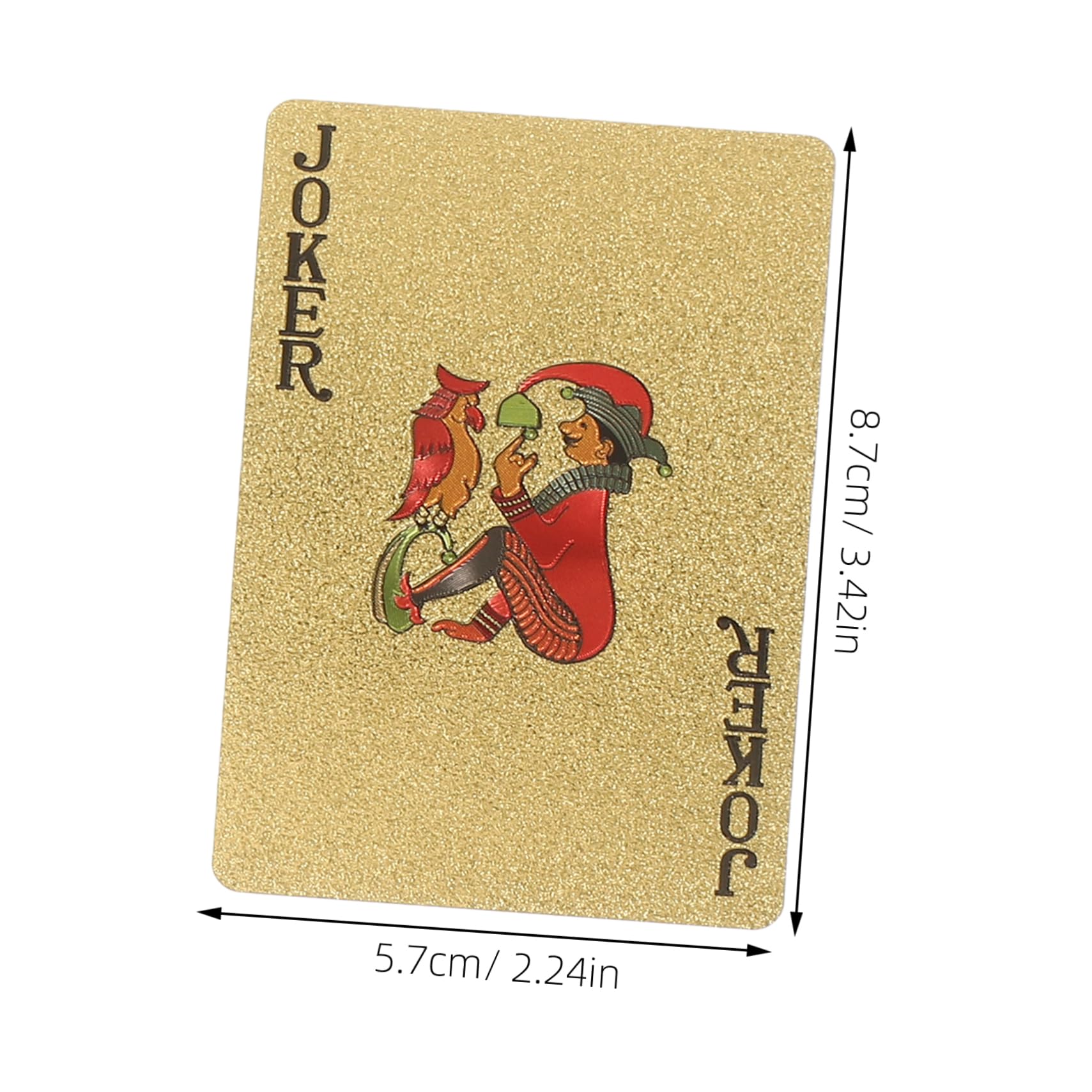 VICASKY 5 Cajas Naipes De Papel De Oro Naipes De Lujo Cartas De Juego De Mesa Naipes a Prueba De Agua Jugando a Las Cartas a Prueba De Agua Cartas De Póquer Impermeables Juguete La Mascota