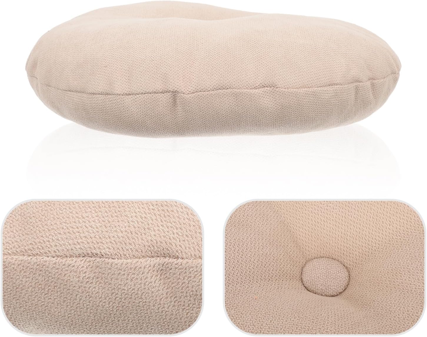 Homoyoyo Japanese Style Flax Floor Pillow Small Meditation Cushion for Sitting on Floor Yoga Cushion Soft Tatami Seat for Living Room Bedroom Window Seat