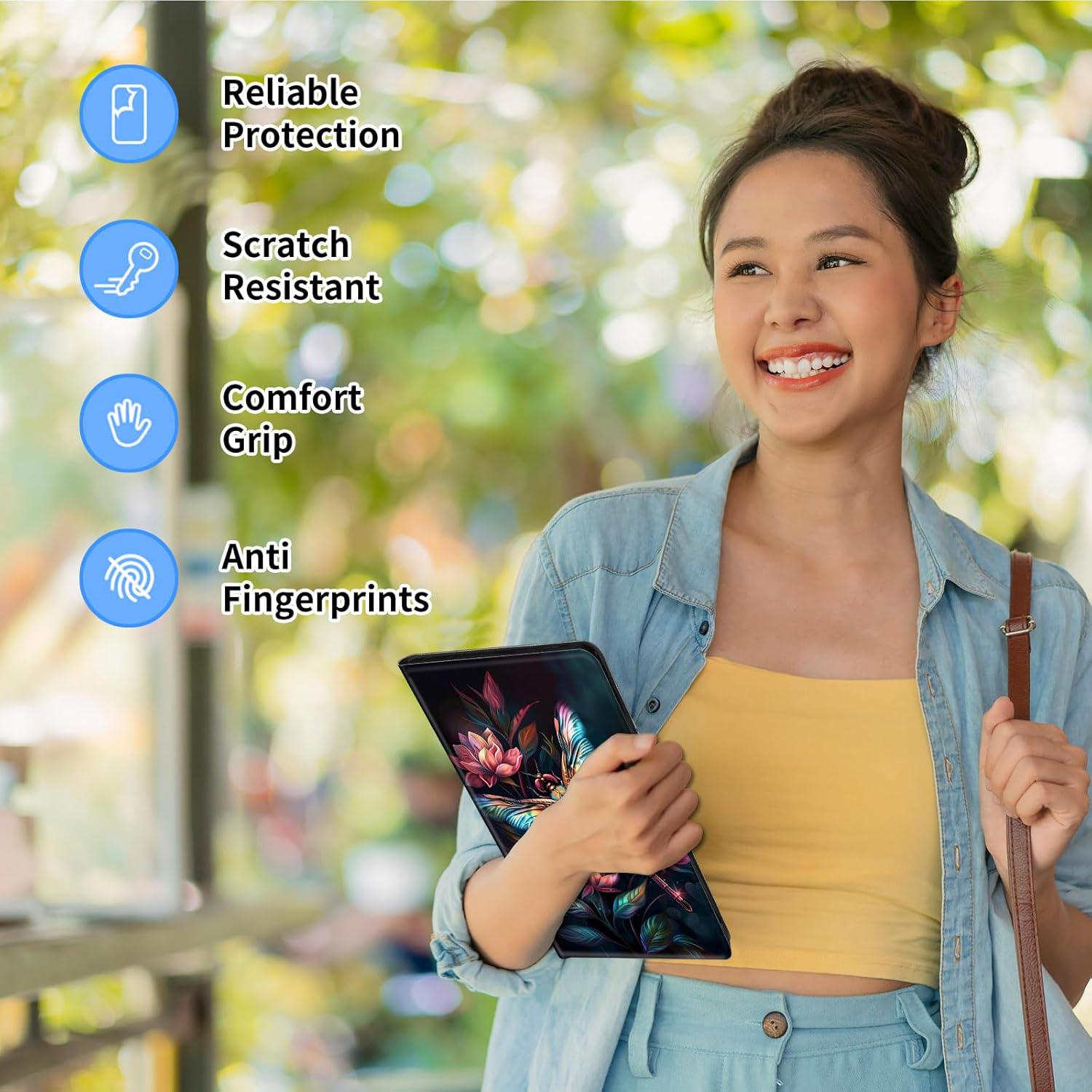 Case for 7" All-New Kindle Paperwhite (12th Generation, 2024) and Kindle Colorsoft Signature Edition Slim Lightweight PU Leather Stand Smart Cover with Auto Wake/Sleep,Dragonfly