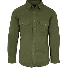 MidwayUSA Men's Chamois Long Sleeve Shirt Loden Large