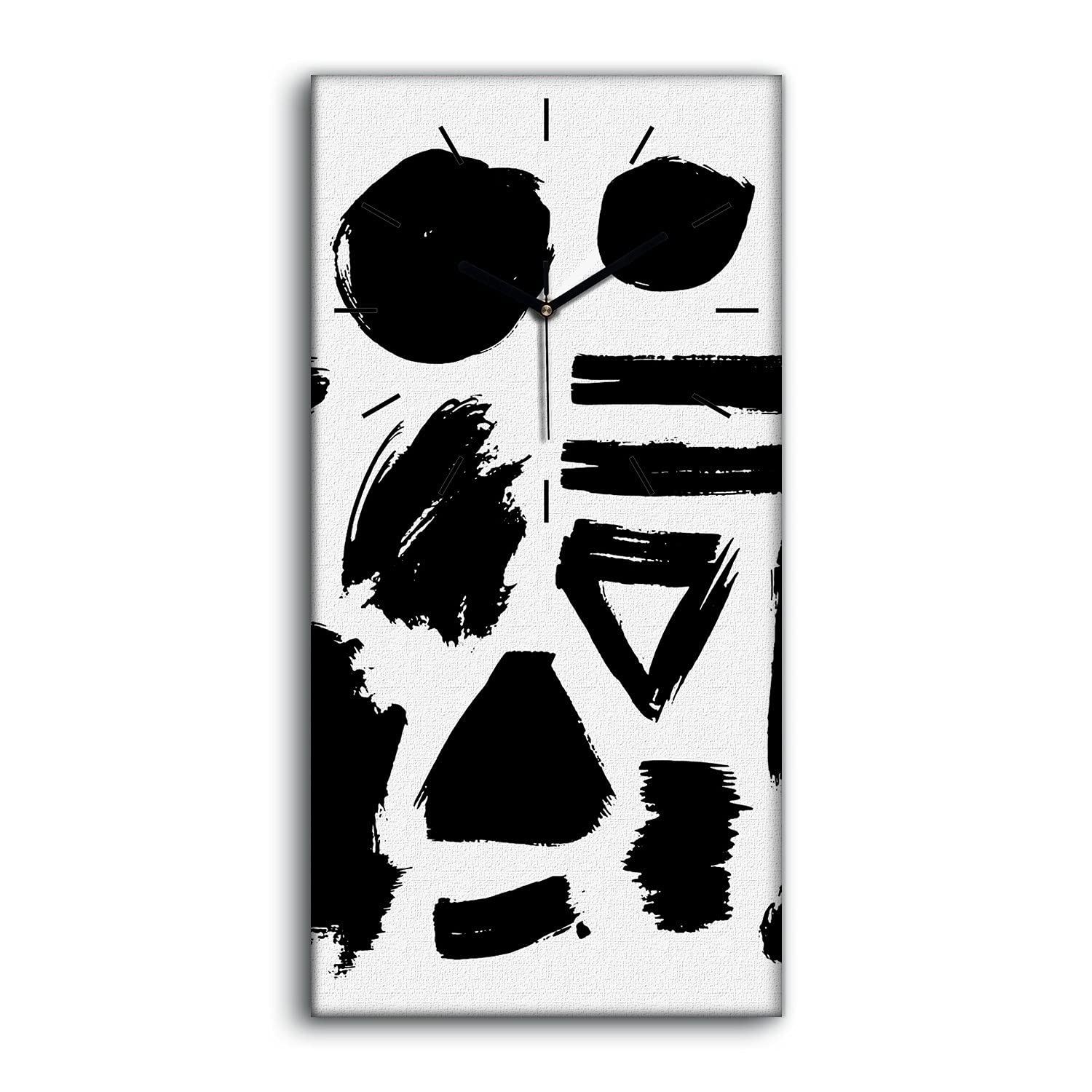 Horloge sur toile silencieuse pour chambre sans bruit de tic-tac tableau instruments