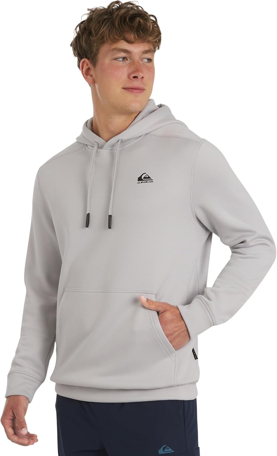 Quiksilver Men's Regular Fit Active Performance Heavyweight Jacquard Mesh and Polar Fleece Pullover Hoodie (S-XL)