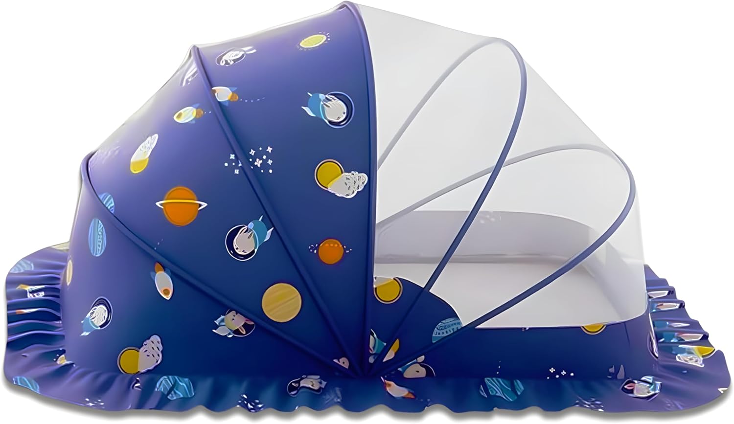 Mosquito Nets for Baby Cribs, Portable Folding Mosquito Net for Stroller, 0-3 Years Kids Travel & Sleep Mosquito Mesh Cover?Baby Crib(Blue, 38”x22”x24”) Blue 38”x22”x24”